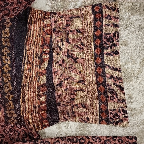 Ruby Cho designer vintage Silk metallic Pullover top blouse animal print Y2K 90s - Picture 4 of 9